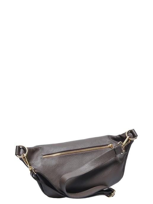 Anna Luchini Bordeauxrood Rundleer Tas - Image 2