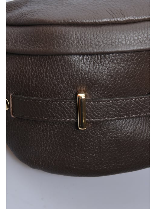 Anna Luchini Bordeauxrood Rundleer Tas - Image 3