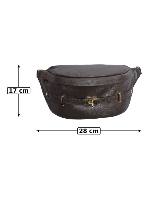 Anna Luchini Bordeauxrood Rundleer Tas - Image 5