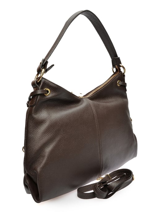 Isabella Rhea Bordeauxrood Rundleer Tas - Image 2