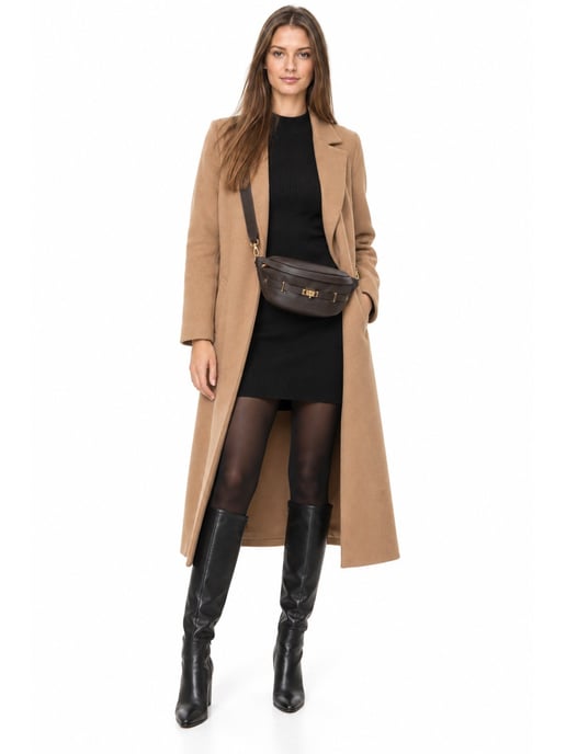 Anna Luchini Bordeauxrood Rundleer Tas - Image 6