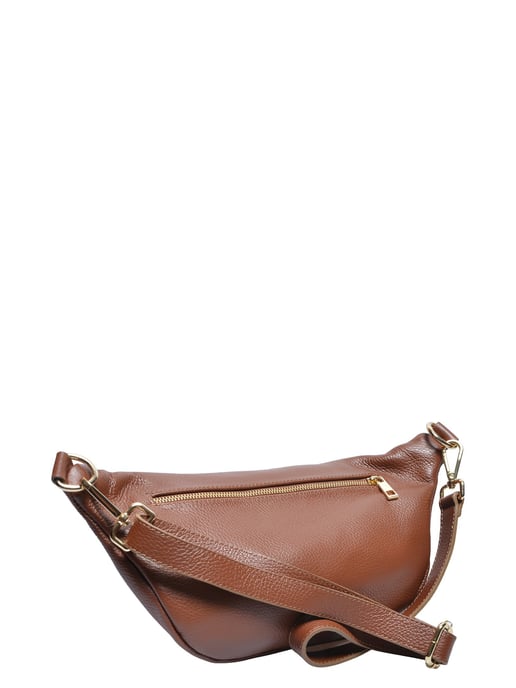 Anna Luchini Bordeauxrood Rundleer Tas - Image 2