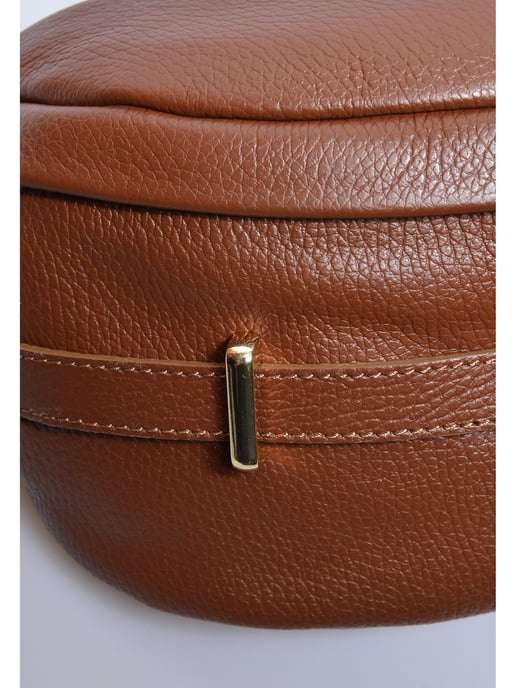 Anna Luchini Bordeauxrood Rundleer Tas - Image 3
