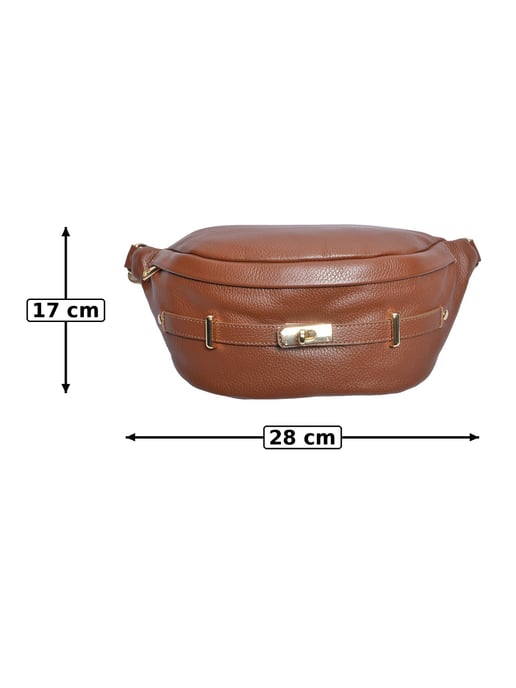 Anna Luchini Bordeauxrood Rundleer Tas - Image 5