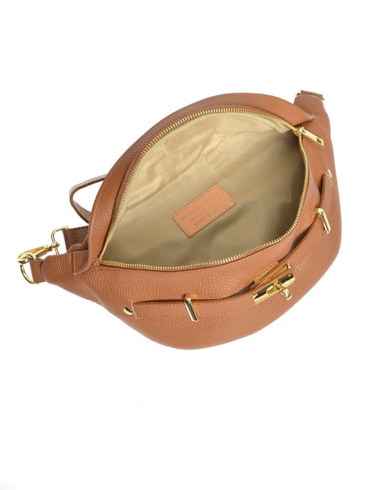 Anna Luchini Tweekleurig Rundleer Tas - Image 4