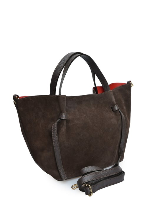 Isabella Rhea CHOCOLADE Rundleer Tas - Image 2