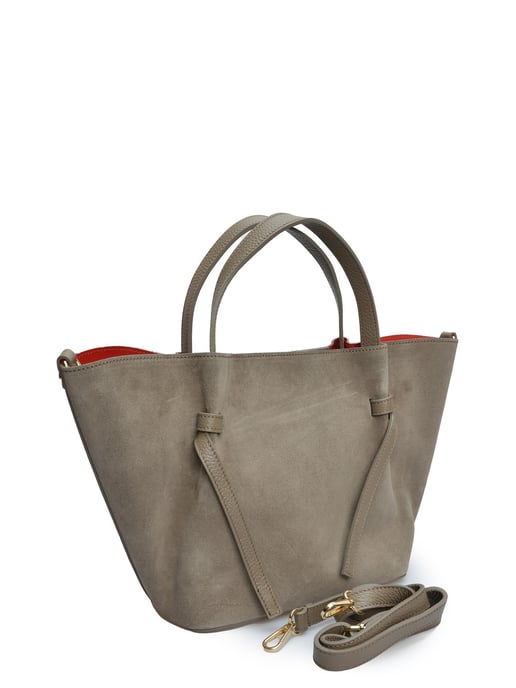 Isabella Rhea Beige Rundleer Tas - Image 2