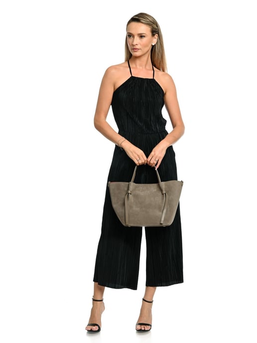 Isabella Rhea Beige Rundleer Tas - Image 5