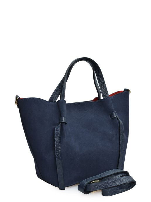 Isabella Rhea Blauw Rundleer Tas - Image 2