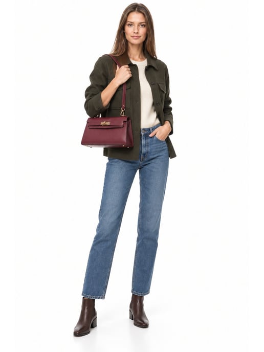 Anna Luchini EDGE Rundleer Tas - Image 6