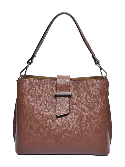 Isabella Rhea Bordeauxrood Rundleer Tas - Image 1