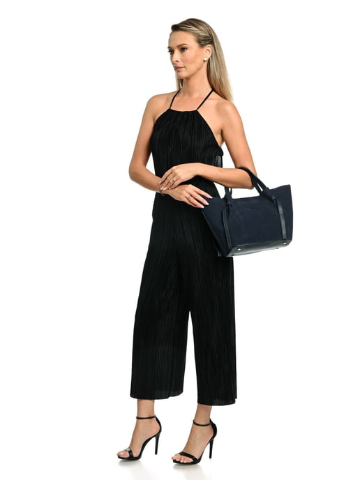 Isabella Rhea Blauw Rundleer Tas - Image 5
