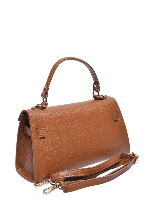 Anna Luchini Brown Rundleer Tas - Image 2