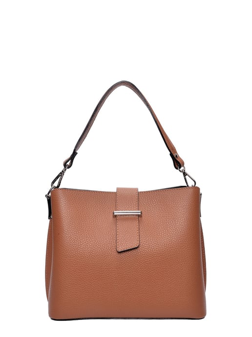 Isabella Rhea Brown Rundleer Tas - Image 1
