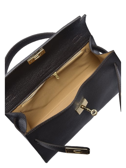 Anna Luchini Bordeauxrood Rundleer Tas - Image 4