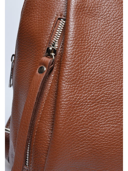 Anna Luchini Bordeauxrood Rundleer Tas - Image 3