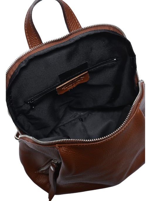 Anna Luchini Bordeauxrood Rundleer Tas - Image 4