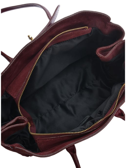 Isabella Rhea Bourgondië Rundleer Tas - Image 4