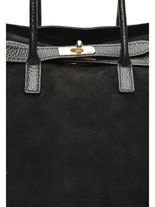 Isabella Rhea Zwart Rundleer Tas - Image 3