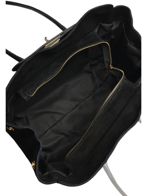Isabella Rhea Zwart Rundleer Tas - Image 4