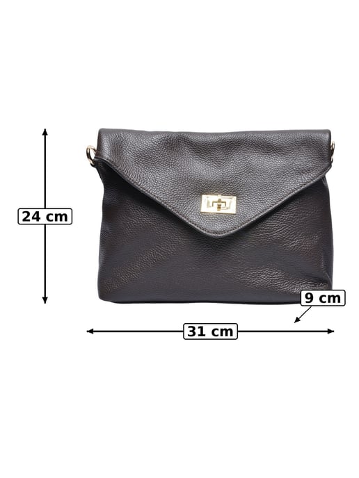 Anna Luchini Bordeauxrood Rundleer Tas - Image 2