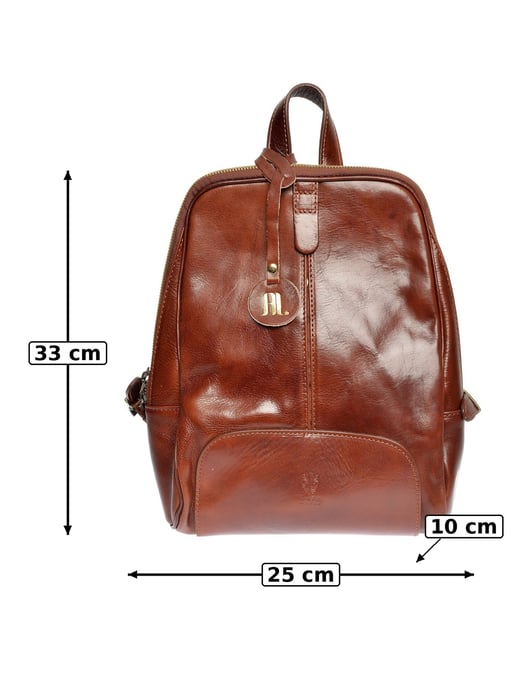 Anna Luchini Bordeauxrood Rundleer Tas - Image 4