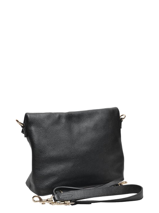 Anna Luchini Zwart Rundleer Tas - Image 2