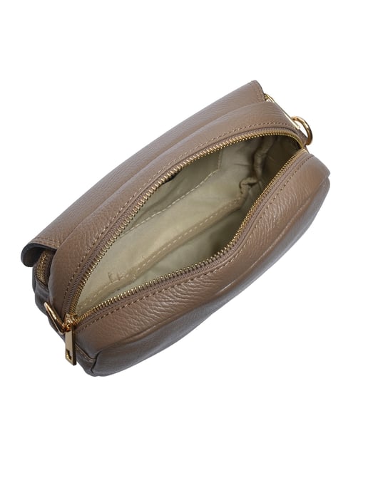 Roberta M Beige Rundleer Tas - Image 4