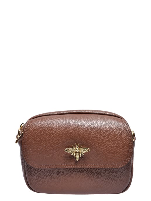 Roberta M Bordeauxrood Rundleer Tas - Image 1