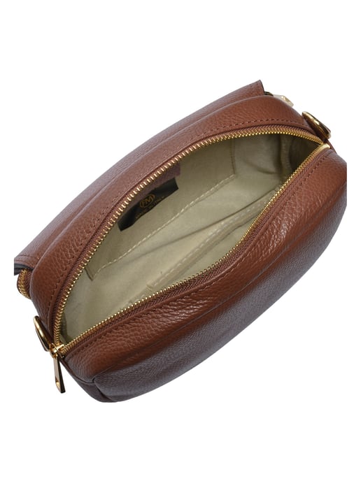 Roberta M Bordeauxrood Rundleer Tas - Image 4