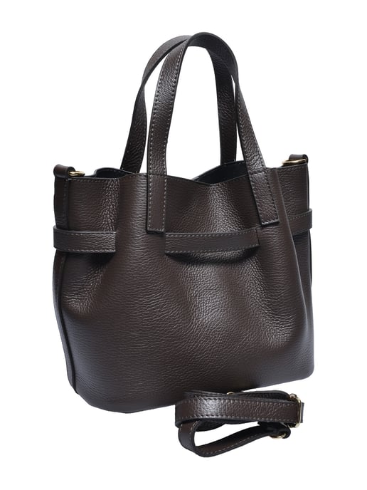 Isabella Rhea Tweekleurig Rundleer Tas - Image 2