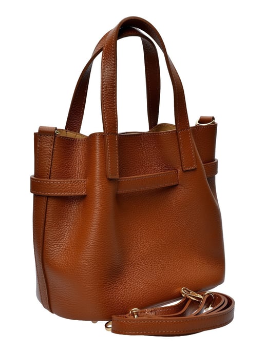 Isabella Rhea COGNAC Rundleer Tas - Image 2