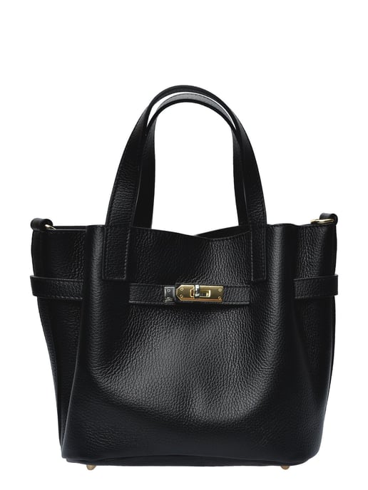 Isabella Rhea ZWART Rundleer Tas - Image 1
