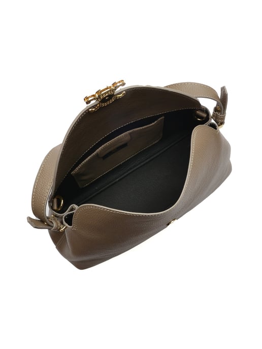 Anna Luchini Beige Rundleer Tas - Image 4