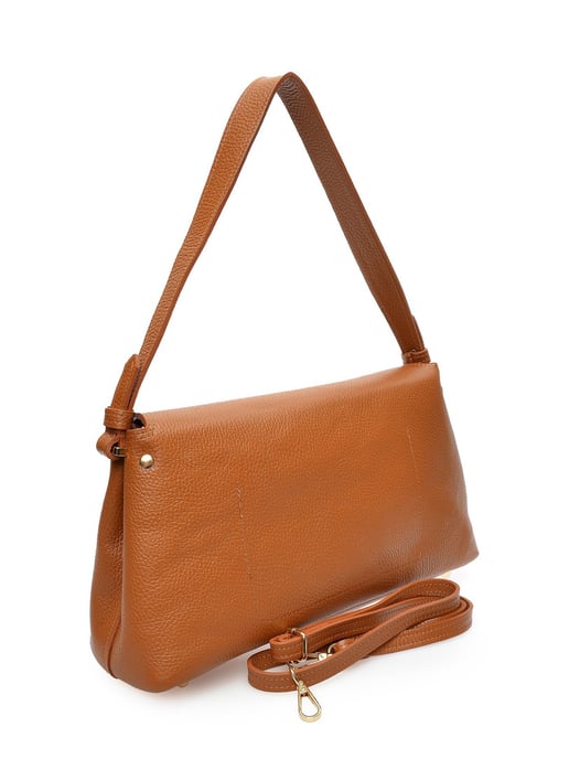 Anna Luchini Brown Rundleer Tas - Image 2