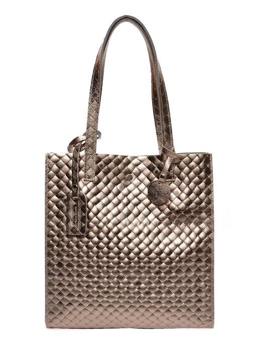 Anna Luchini Brons Rundleer Tas - Image 1