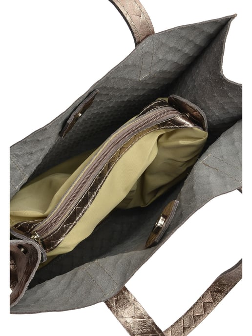 Anna Luchini Brons Rundleer Tas - Image 3