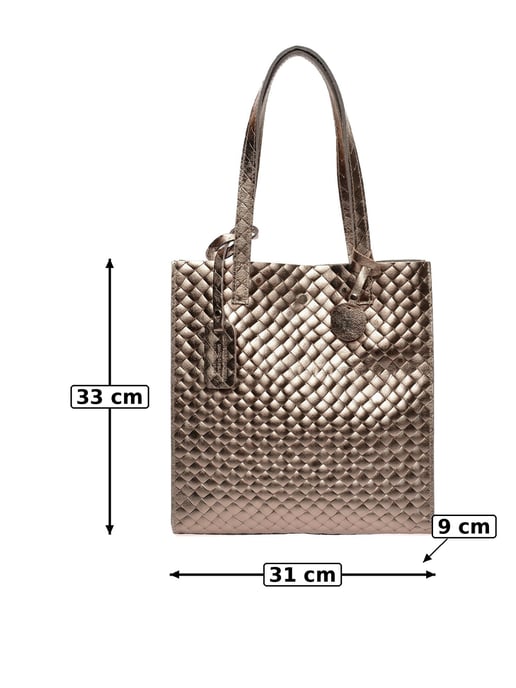 Anna Luchini Brons Rundleer Tas - Image 5