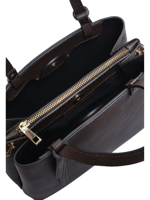Isabella Rhea Bordeauxrood Rundleer Tas - Image 4