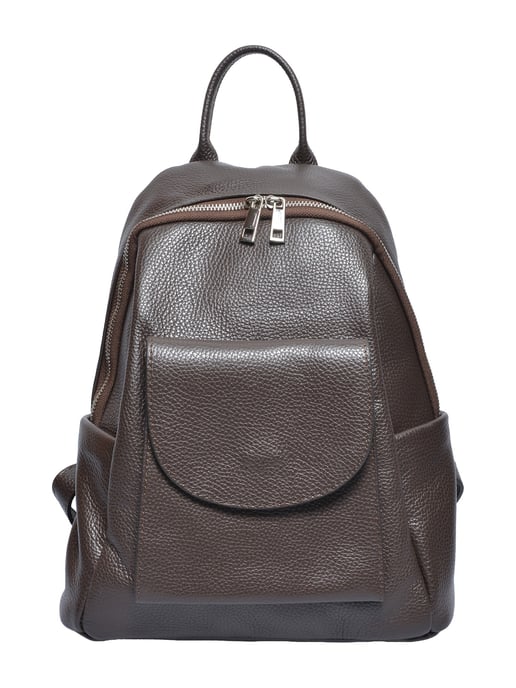 Anna Luchini Bordeauxrood Rundleer Tas - Image 1