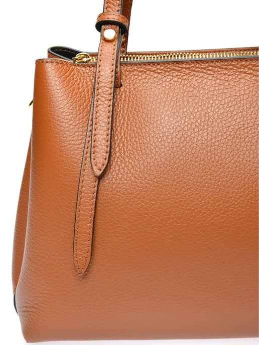 Isabella Rhea Brown Rundleer Tas - Image 3