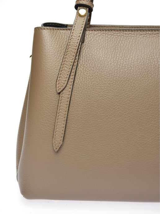 Isabella Rhea Beige Rundleer Tas - Image 3