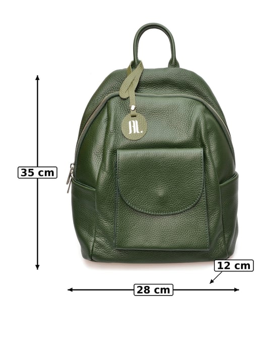 Anna Luchini Groen Rundleer Tas - Image 6