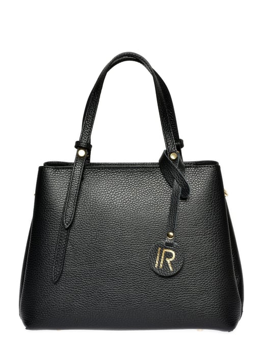 Isabella Rhea Zwart Rundleer Tas - Image 1