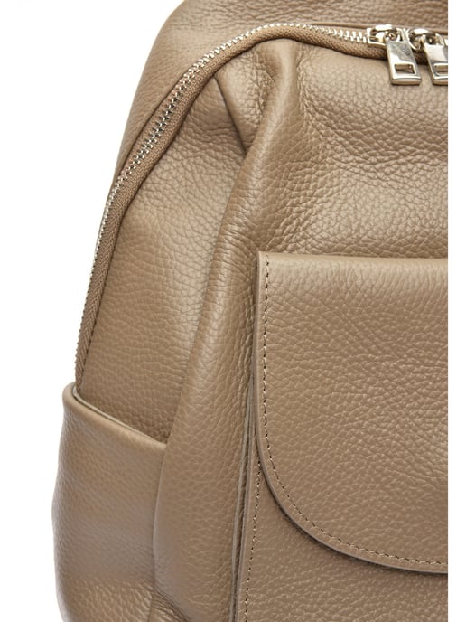 Anna Luchini Beige Rundleer Tas - Image 3
