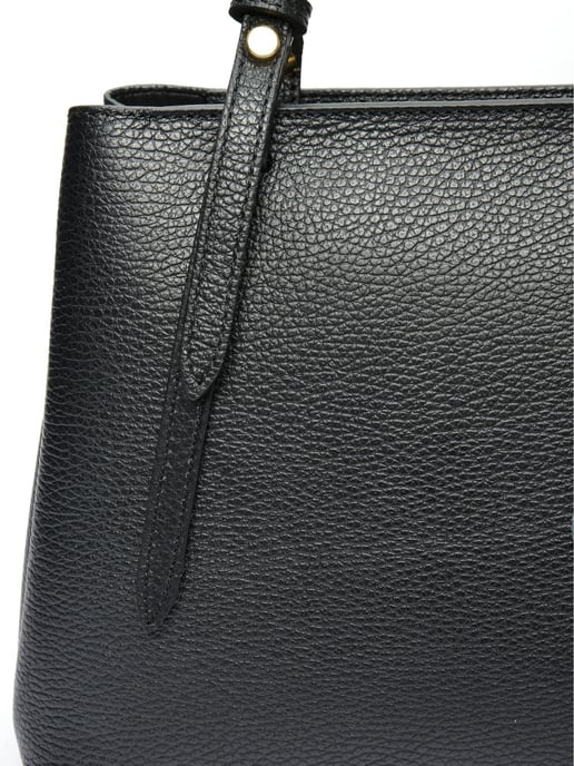 Isabella Rhea Zwart Rundleer Tas - Image 3