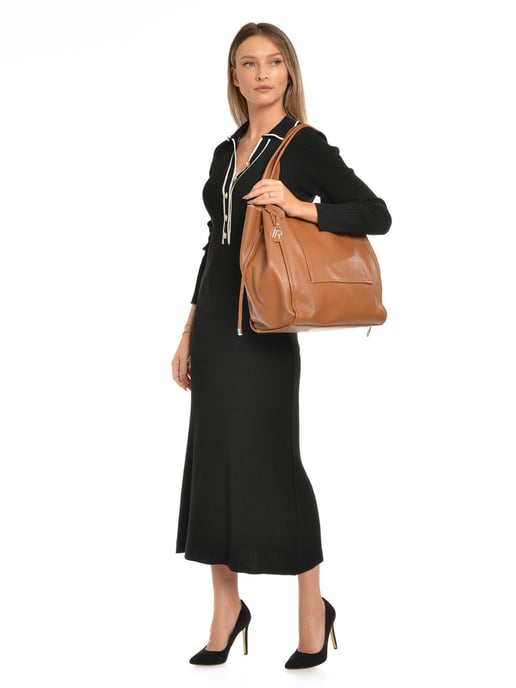 Isabella Rhea COGNAC Rundleer Tas - Image 5
