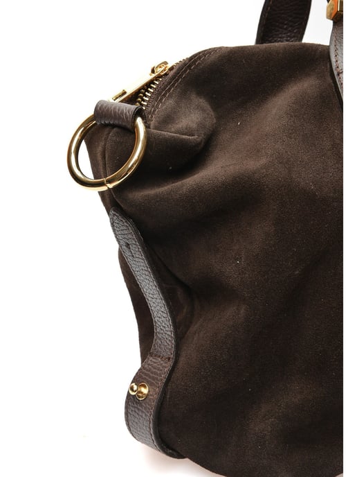 Anna Luchini Bordeauxrood Rundleer Tas - Image 3