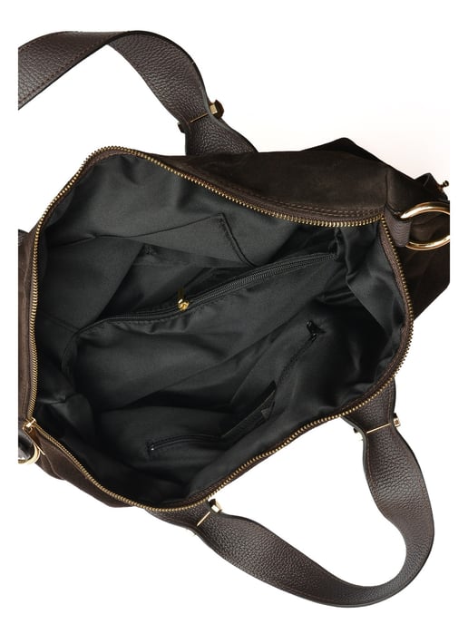 Anna Luchini Bordeauxrood Rundleer Tas - Image 4