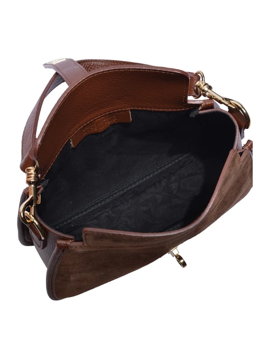 Isabella Rhea Bordeauxrood Rundleer Tas - Image 4